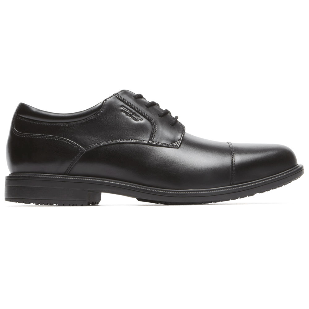 Rockport Pen Sko Herre Svart - Essential Details Ii Cap Toe - UJSR89043